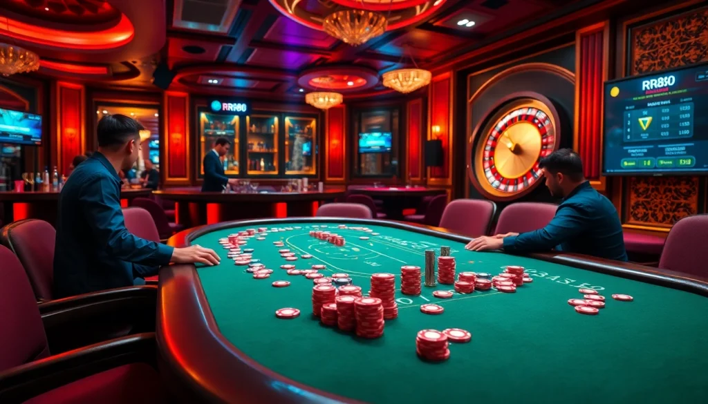 Experience the excitement of rr88 đăng nhập with lively casino games at the poker table.