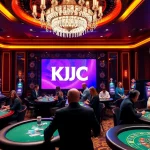 KJC offers an engaging casino experience with vibrant action at gambling tables and slot machines.