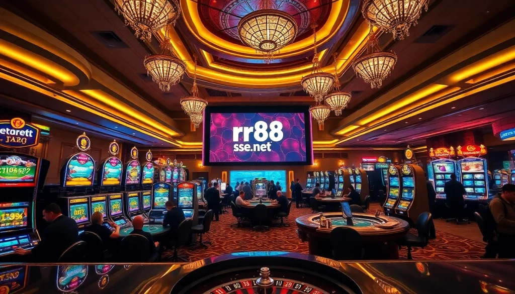 Experience the vibrant excitement of rr88.se.net with thrilling casino games and elegant surroundings.