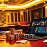Engage in thrilling gameplay at https://usbet.run/ with luxurious casino tables and vibrant roulette wheels.